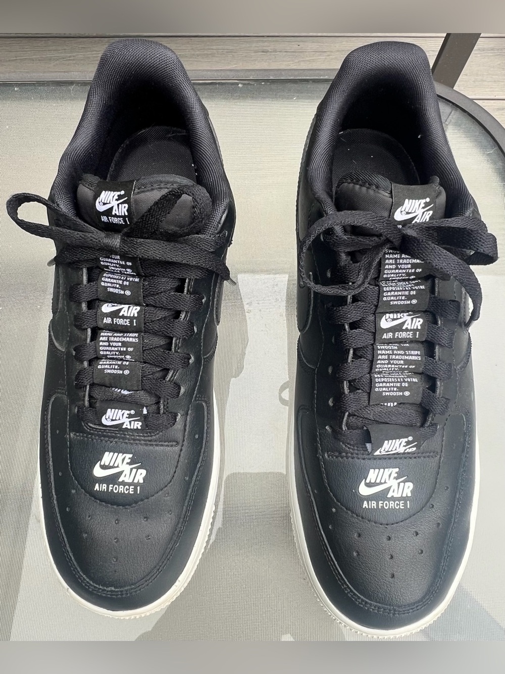 Nike Air Force 1'07 LV8 Double Air Pack Black White
CJ1379-001, Men’s Size 10